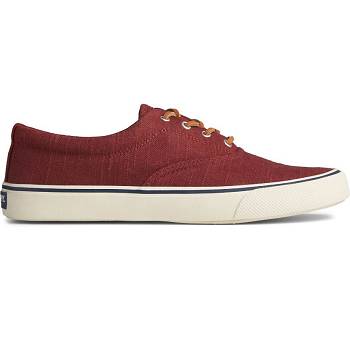 Sperry Striper Ii Cvo Baja Linen Cervene - Panske Tenisky